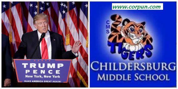 Trump; Childersburg school crest