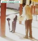Kenyan schoolboy caning