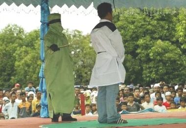 Flogging in Indonesia