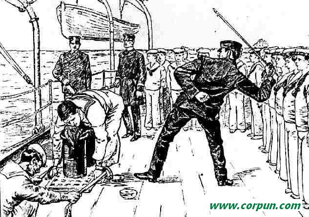 Naval caning