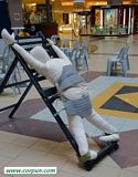 Malaysia: caning demonstration dummy - Click to enlarge