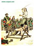 Drawing of military flogging - Click to enlarge