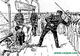 Naval caning -- CLICK TO ENLARGE -- Image will open in a new window