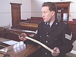 Manx policeman with birch